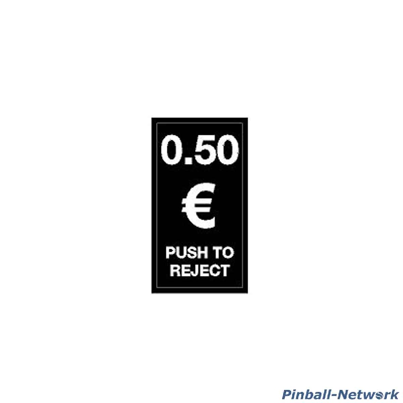 Geldeinwurfschild 50 Cent