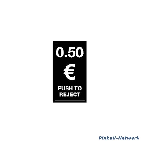 Geldeinwurfschild 50 Cent