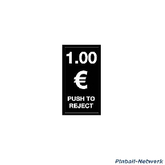 Geldeinwurfschild 1 Euro