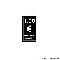 Geldeinwurfschild 1 Euro