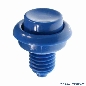 Flipperknopf blau