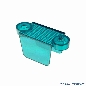 Lane Guide 1-3/4", teal transparent