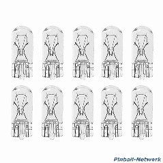 #555 Flipperlampe mit Glassockel, 10er Pack
