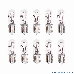 #86 Flipperlampe mit Glassockel, 10er Pack
