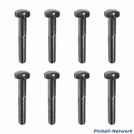 Flipperbeinschraube silber, 8er Set