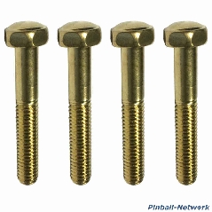 Flipperbeinschraube gold, 4er Set