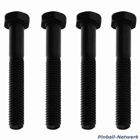 Flipperbeinschraube schwarz, 4er Set