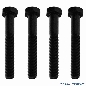 Flipperbeinschraube schwarz, 4er Set