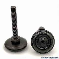 Flipperstellfuß schwarz