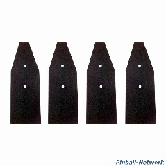 Beinprotetoren schwarz, 4er Set