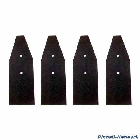 Beinprotetoren schwarz, 4er Set