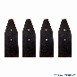 Beinprotetoren schwarz, 4er Set