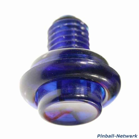Flipperknopf blau transparent