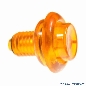 Flipperknopf orange transparent