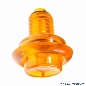 Flipperknopf orange transparent