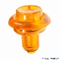 Flipperknopf orange transparent