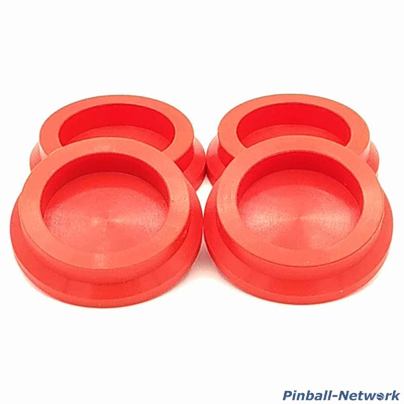 Untersetzer für Flipperfuß rot, 4er Set