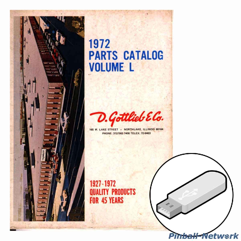 Gottlieb Parts Catalog 1972