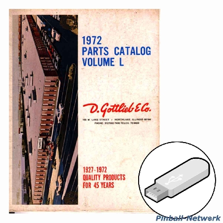 Gottlieb Parts Catalog 1972