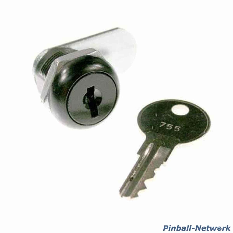 Schloss für Kassentür 7/8" (22,3 mm), schwarz