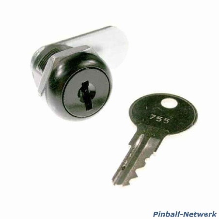 Schloss für Kassentür 7/8" (22,3 mm), schwarz
