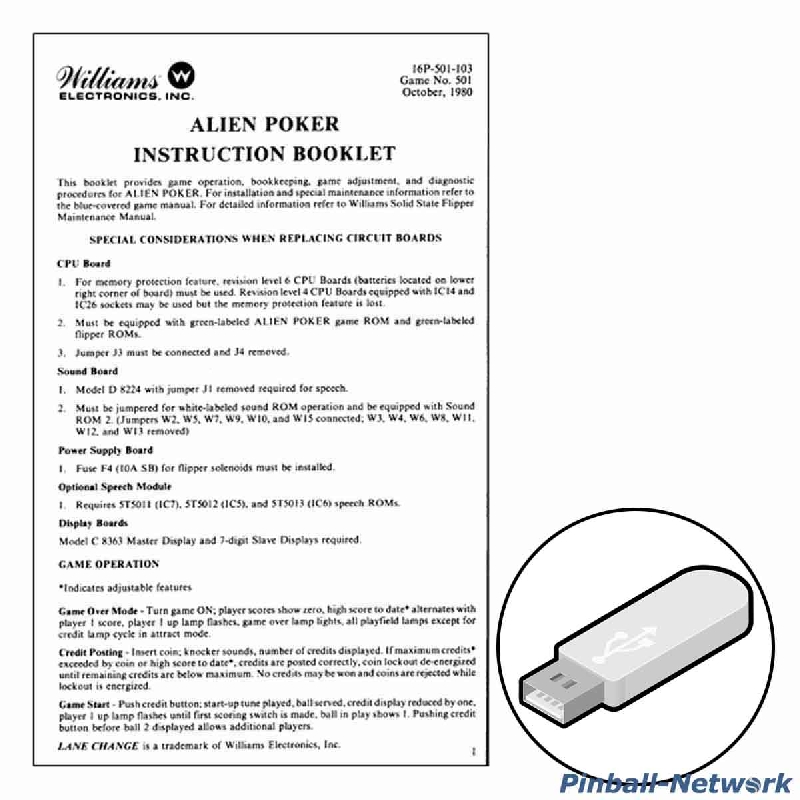 Alien Poker Instruction Booklet