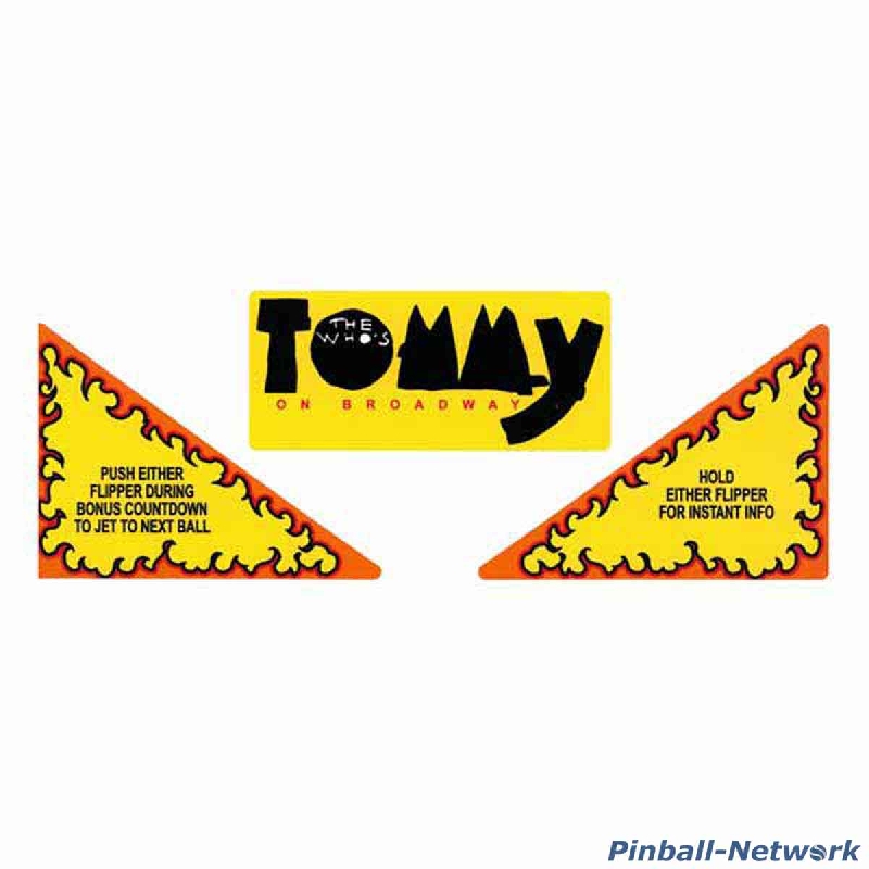 The Who's Tommy Pinball Wizard Apron Decals The Who's Tommy Pinball Wizard Apron Decals