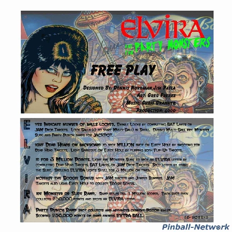 Elvira and the Party Monsters Custom Cards