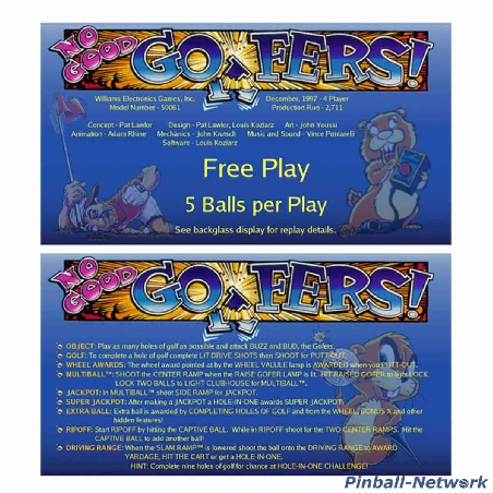No Good Gofers Custom Cards