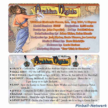 Tales Of The Arabian Nights Custom Cards, Design 1