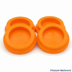 Untersetzer für Flipperfuß orange, 4er Set