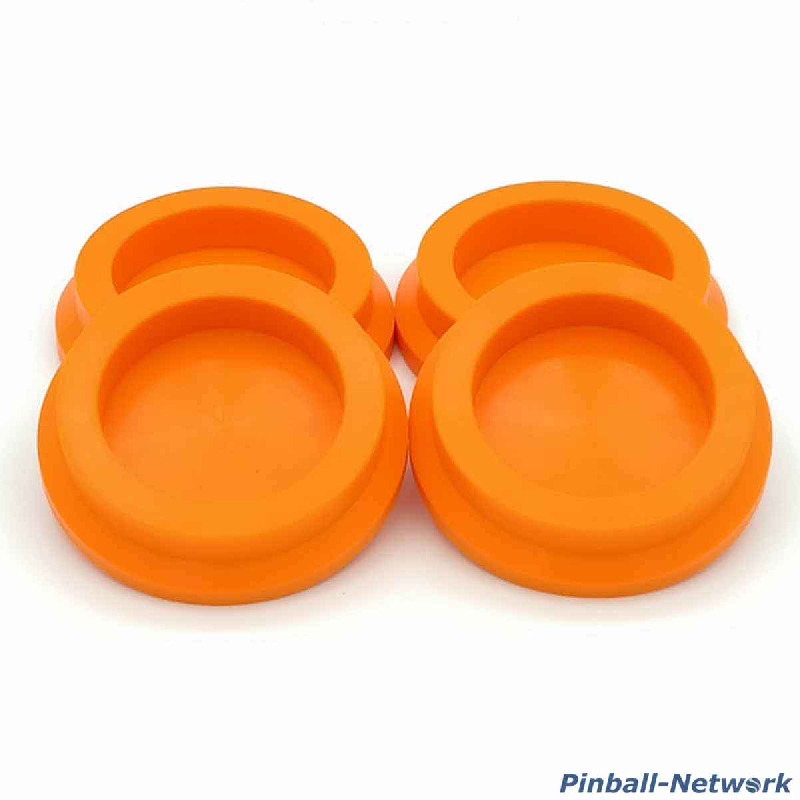 Untersetzer für Flipperfuß orange, 4er Set Untersetzer für Flipperfuß orange, 4er Set