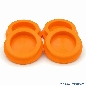 Untersetzer für Flipperfuß orange, 4er Set