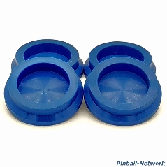 Untersetzer für Flipperfuß blau, 4er Set