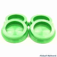 Untersetzer für Flipperfuß grün, 4er Set