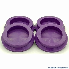 Untersetzer für Flipperfuß violett, 4er Set