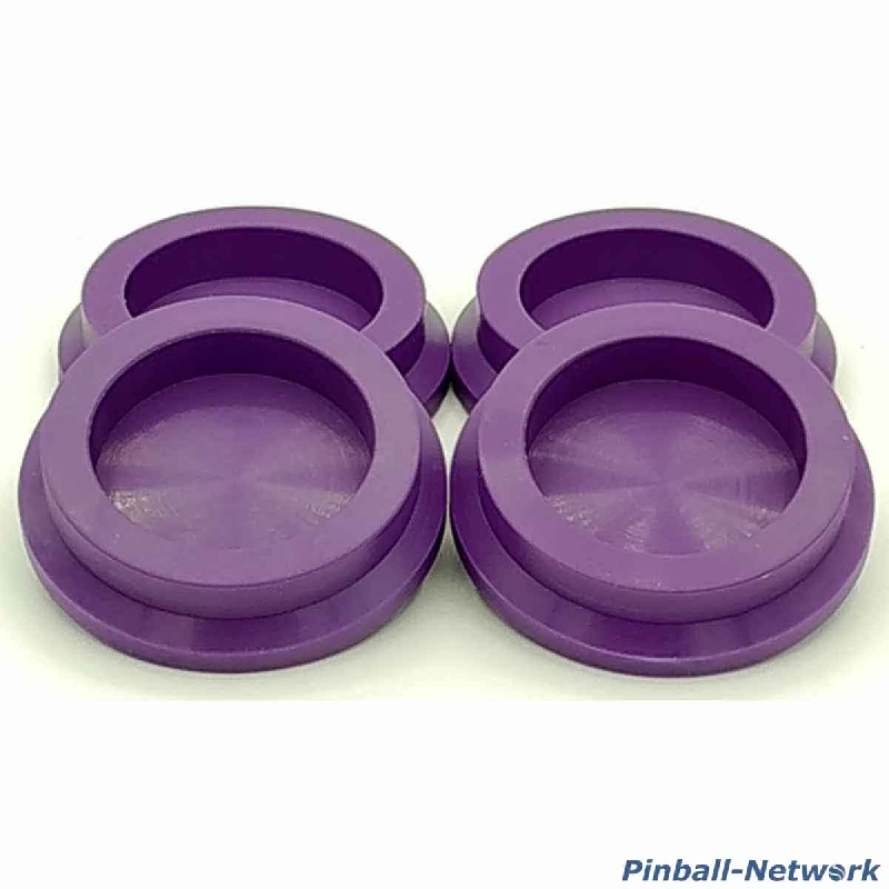Untersetzer für Flipperfuß violett, 4er Set