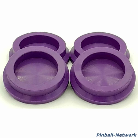 Untersetzer für Flipperfuß violett, 4er Set