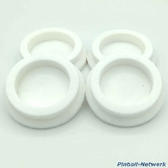 Untersetzer für Flipperfuß weiß, 4er Set