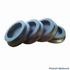 Untersetzer für Flipperfuß schwarz, 4er Set