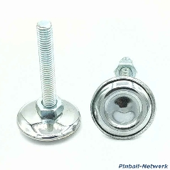 Flipperstellfuß silber