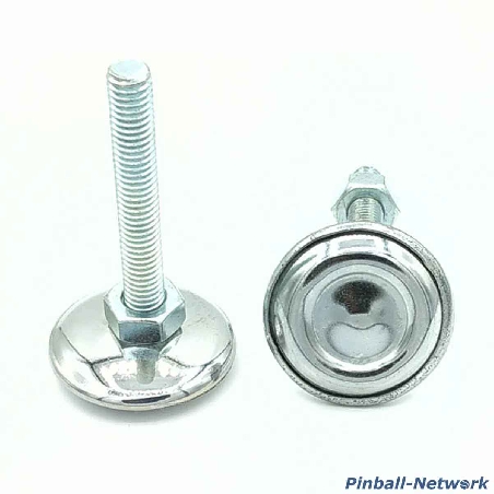 Flipperstellfuß silber