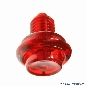 Flipperknopf rot transparent
