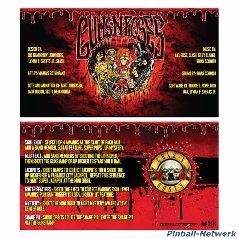 Guns N´ Roses Data East Custom Cards, Design 2