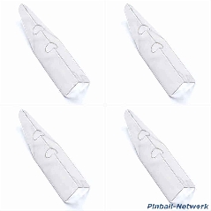 Beinprotetoren transparent, 4er Set