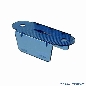 Lane Guide 2-3/4", blau transparent