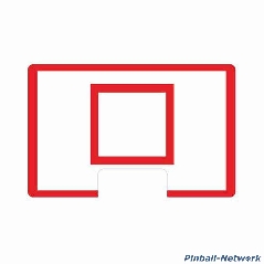 Space Jam Basketball Korb Decal