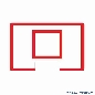 Space Jam Basketball Korb Decal