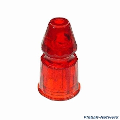 Post Faceted rot transparent, hoch