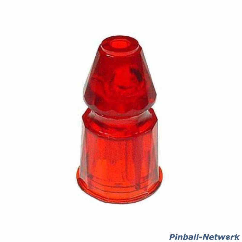 Post Faceted rot transparent, hoch